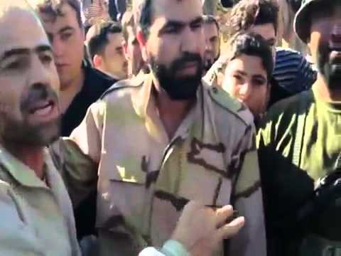 المقدم خالد الحمود وقائد ألوية و  كتائب شهداء سورية جمال معروف بعد اغتنام عربتين نوع BMB ودبابة مدرعة