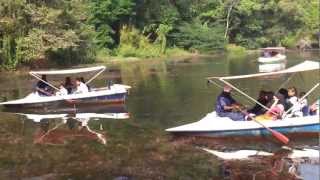preview picture of video 'Row Boats at Pookode Lake, Wayanad'