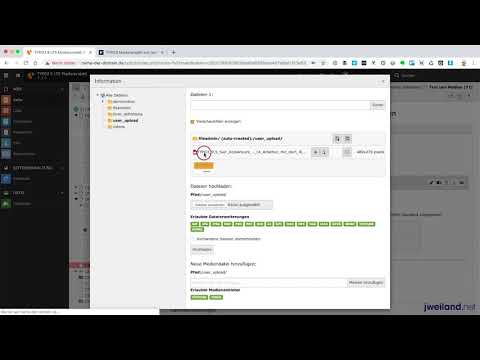 TYPO3 9 für Redakteure - 39  Einstellungen im Benutzerkonto