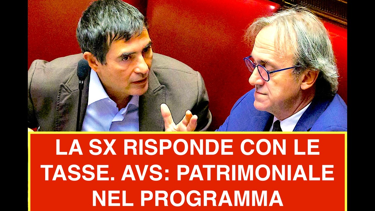 LA SX RISPONDE CON LE TASSE. AVS: PATRIMONIALE NEL PROGRAMMA