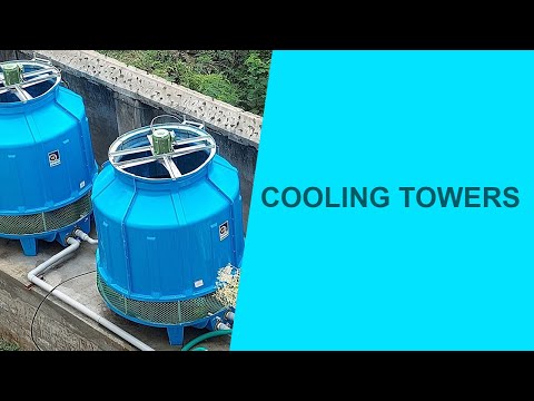 Industrial water cooling towers