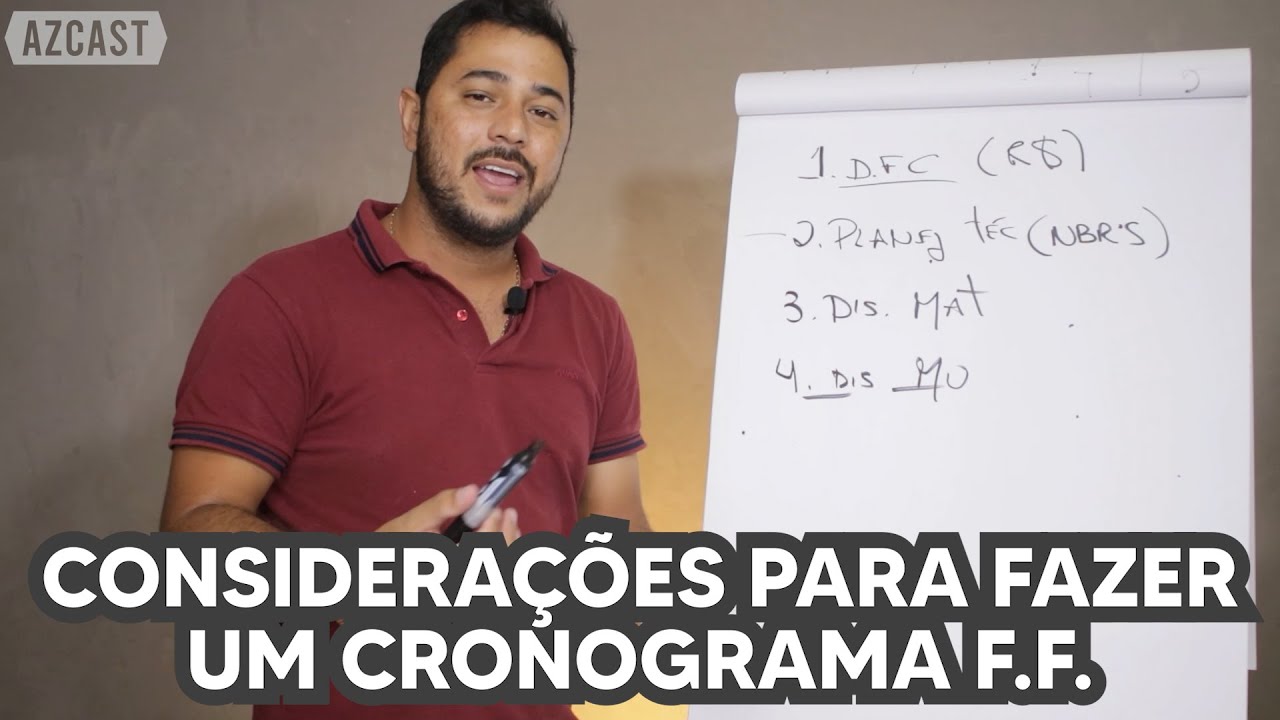 CONSIDERAÇÕES PARA FAZER UM CRONOGRAMA FÍSICO-FINANCEIRO