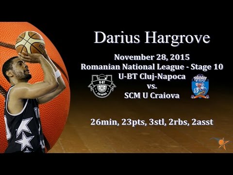 Darius Hargrove vs. SCM U Craiova - Nov 28, 2015