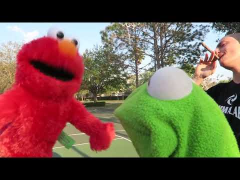 Kermit plays basketball
