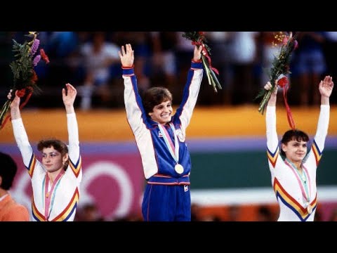 Mary Lou Retton* Kati Szabo* Simona Pauca* AA medalists O. G 1984