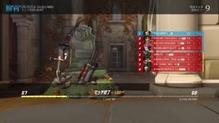 Overwatch　ハンゾーでデスマッチ1位