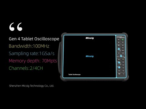 MICSIG Handheld-Oszilloskop, 100 MHz, 4 Kanäle | Handheld-Oszilloskope MICSIG Handheld-Oszilloskop, 100 MHz, 4 Kanäle | Handheld-Oszilloskope