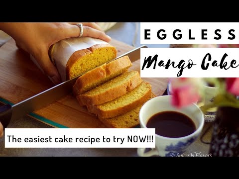 The Best Eggless Mango Cake recipe in 3 simple steps