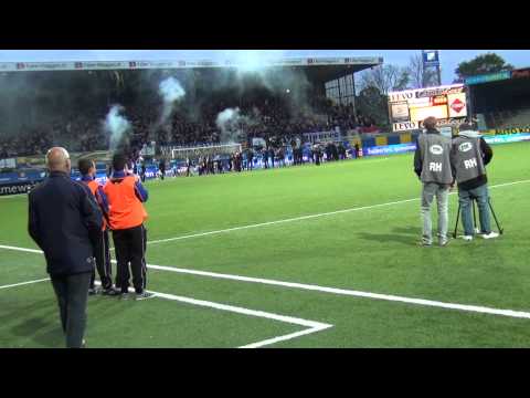 @Urbanraw dansstudio  Ereronde en vuurwerk 2 Cambuur Ado den Haag 03-05-2014