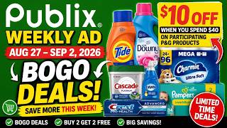 🇺🇸 PUBLIX WEEKLY AD THIS WEEK 🔥 BOGO DEALS + $10 OFF | Aug 27–Sep 2, 2026