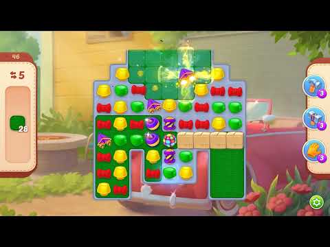 Homescapes level 46 - 18 Moves 🏡 Gameplay Walkthrough (Android, iOS) Playrix