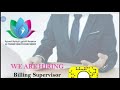 Billing Supervisor Apply Fast