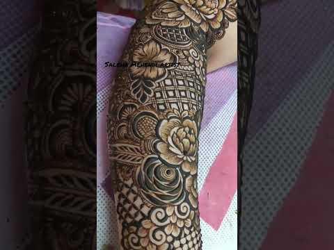 floral bridal henna