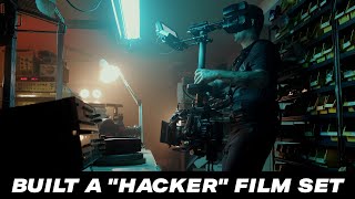 Shooting A Commercial In A Crazy Hacker Set!
