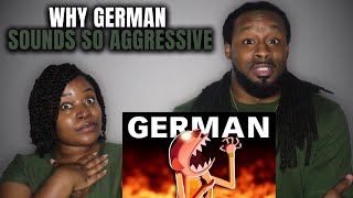 🇩🇪 American Couple Reacts to Why German Sounds So Aggressive