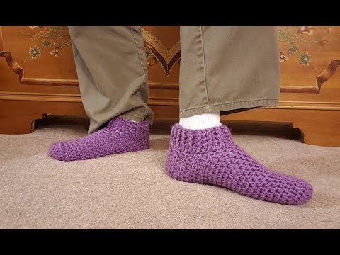 Easy Custom Sized Slippers Crochet Tutorial!