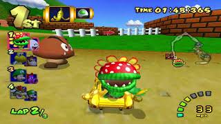 3DS Piranha Plant Slide - Mario Kart Double Dash (Gamecube) Custom Course (Petey Piranha & King Boo)