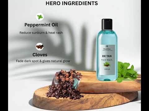 De Tan Face Wash for All Skin Types with Mint (Ayurveda)