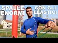 ALLENAMENTO SPALLE CON ELASTICO! DELTOIDI GIGANTI CON LE LOOP BAND! COME SVILUPPARE DELTOIDI ENORMI!