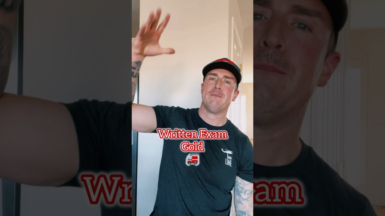 Serious 🚒 Written Exam Alpha #careeradvice #firefighter