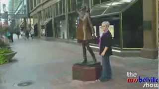 Radical Russ at the Mary Tyler Moore statue in Minneapolis