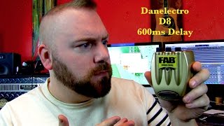 Video thumbnail for Danelectro FAB D8 600ms Delay by Cryptic Mask Guitar