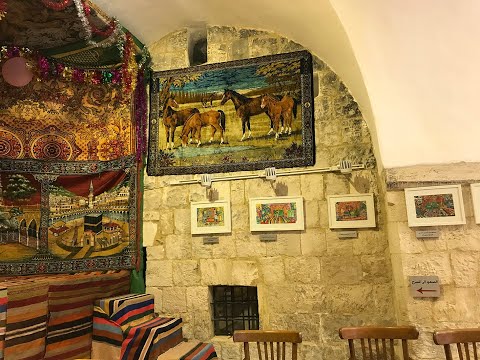 Art Exhibition Tour, Palestine. Beauties of The Town, Artist Inass Yassin 2022.