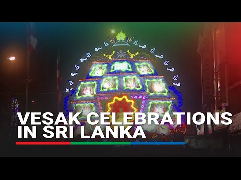 Tens of thousands flock to Sri Lankan capital to celebrate the start of week-long Vesak celebrations