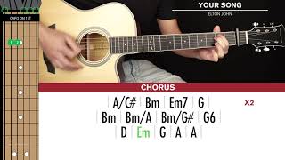 Your Song Guitar Cover Elton John 🎸|Tabs + Chords|
