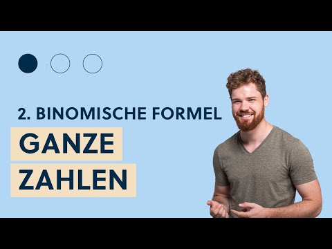 2. Binomische Formel. Ganze Zahlen Beispiel.