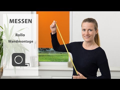 sensuna® Rollo messen - Messanleitung für Wandmontage