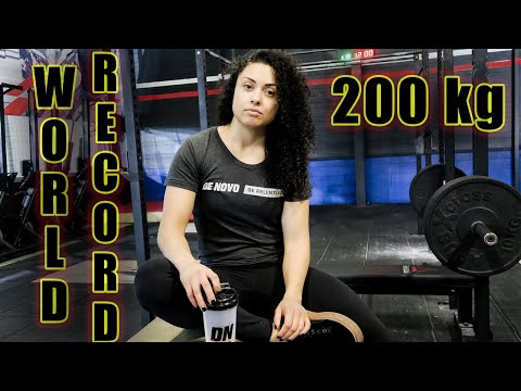 Unofficial WORLD RECORD -63kg - Prescillia BAVOIL squat 200kg