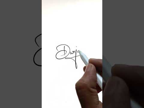 How to SIGN your name. Durjay Signature Style. Letter D Cursive Autograph in iPad. #shorts #design