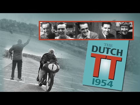 Geoff Duke wins the Dutch TT 1954 | World Bike Grand Prix Championship
