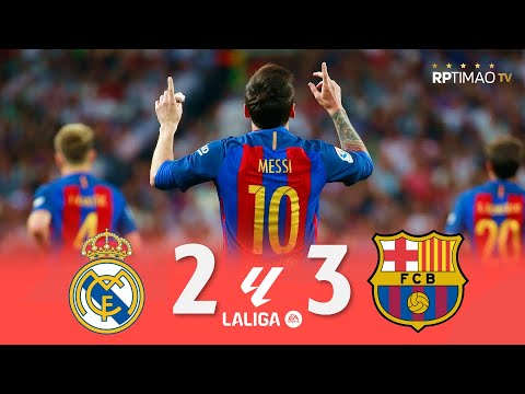 Real Madrid 2 x 3 Barcelona ● La Liga 16/17 Extended Goals & Highlights with Stadium Sound ᴴᴰ