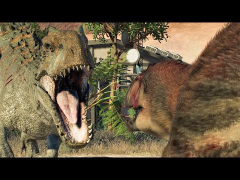 INDOMINUS REX VS YUTYRANNUS - Jurassic World Evolution 2