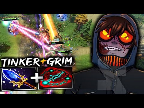 THE BEAUTY OF TINKER AGHANIM'S and GRIM STROKE SOULBIND | Dota 2 Tinker Gameplay |