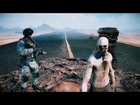 NEW UNIT MODERN SOLDIERS vs 1 MILLION ZOMBIES - UEBS 2 | Ultimate Epic Battle Simulator 2