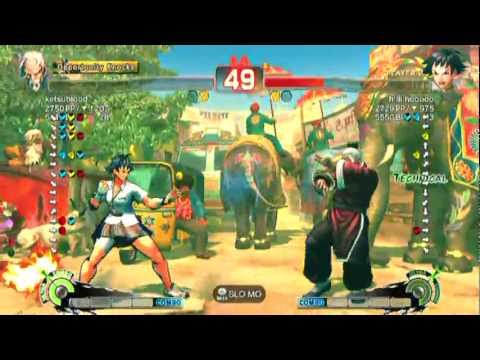 SSF4 AE: ketsublood(Gen) vs hiiiiihooooo(Makoto) - HD 720p