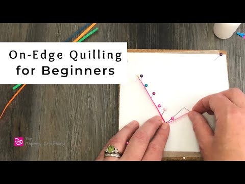 Tips for On-Edge Quilling | How to Make Straight and Curved Edges for Quilling Beginners