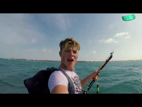 Fun Little Kiteboarding Downwind Taiba, Brazil - POV
