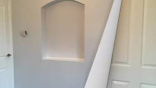 Video of small bedroom redecoration showing stages of work through to completion