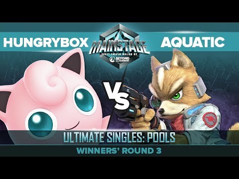 Hungrybox vs Aquatic - Winners' Round 3: Ultimate Singles Pools - Mainstage | Jigglypuff vs Fox