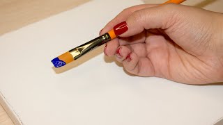 How to Paint Snowman on a Winter Night Step by Step