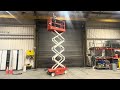 Lot D 0269 Snorkel S3219E Electric Scissor Lift 19 Max Lift Height