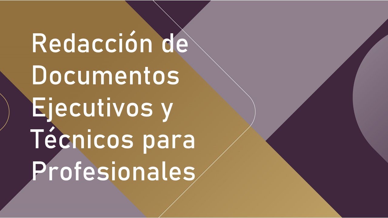 Redacción de Documentos Ejecutivos y Técnicos para Profesionales