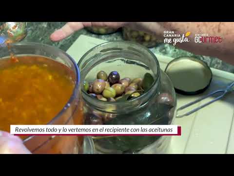 ACEITUNAS DE SANTA LUCÍA DE TIRAJANA ALIÑADAS CON MOJO