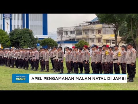 POLDA JAMBI MENGGELAR  APEL PERSIAPAN PENGAMANAN MALAM NATAL 2024