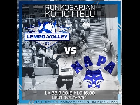 Otteluennakko Lempo-Volley - NaPa 28.9.