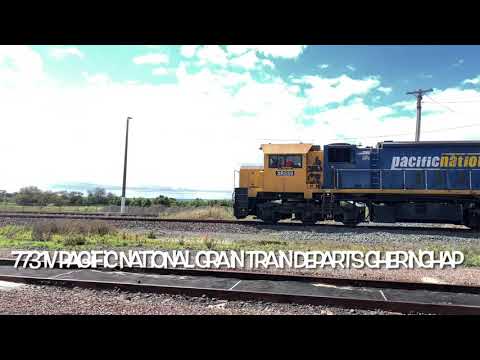 7731V pacific national grain train departs Gheringhap (17/10/2021)